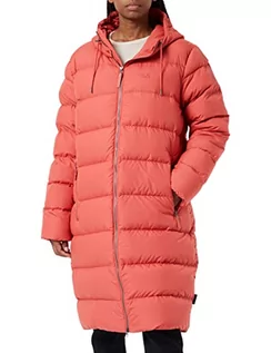 Płaszcze damskie - Jack Wolfskin Płaszcz puchowy damski Crystal Palace Coat Coral Red M 1204131 - grafika 1