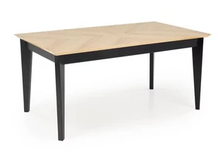 Stół rozkładany EDMONDO 160-240 dąb naturalny / czarny - Stoły Stół rozkładany EDMONDO 160-240 dąb naturalny / czarny - Stoły - miniaturka - grafika 1