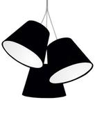 Lampy sufitowe - MacoDesing Lampa wisząca MACODESING Sonia 070-007, 60 W, czarno-biała - miniaturka - grafika 1
