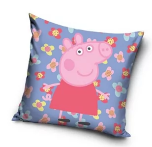 Poszewka licencyjna 40x40 Świnka Peppa kwiatki - Poszewki na poduszki - miniaturka - grafika 1