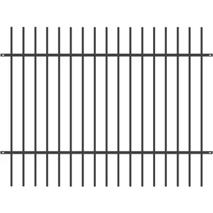 Przęsło ogrodzeniowe Majorka 2x1.5 m antracytowe Polbram - Ogrodzenia - miniaturka - grafika 1