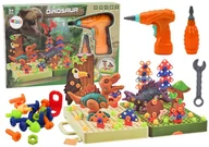 Zabawy w naśladowanie dorosłych - Klocki Puzzle Konstrukcyjne 3D DIY Dinozaury Rozkręcanie Wiertarka - miniaturka - grafika 1