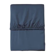 Prześcieradła - Prześcieradło z mikrofibry 140x200 niebieskie jednobarwne z gumką Poly - miniaturka - grafika 1