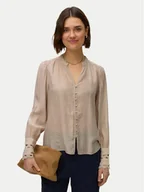 Koszule damskie - Vero Moda Koszula Irina 10338396 Beżowy Regular Fit - miniaturka - grafika 1