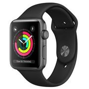 Smartwatch - Apple Watch 3 38mm Gwiezdna szarość z opaską sportową w kolorze czarnym - miniaturka - grafika 1