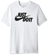 Koszulki męskie - Nike Just Do It Koszulka Męska bawełniana biała AR5006-100 - miniaturka - grafika 1
