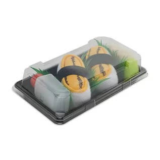 Skarpetki damskie - Sushi Socks Box Skarpety Wysokie Unisex ZOOKSY - Tamago Omelette Nigiri Żółty - grafika 1