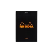 Notesy i bloczki - Blok Rhodia N°12 8,5x12 cm, linie, czarny - miniaturka - grafika 1