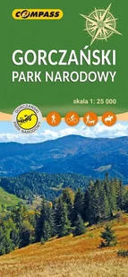 Mapa turystyczna - Gorczański Park Narodowy - książka - Obcojęzyczne przewodniki, mapy i atlasy - miniaturka - grafika 1