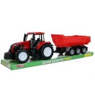 Samochody i pojazdy dla dzieci - Traktor z przyczepą pod kloszem  GAZELO - miniaturka - grafika 1