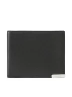 Portfele - Calvin Klein Duży Portfel Męski Modern Plaque Bifold 6cc W/Bill K50K509975 Czarny - miniaturka - grafika 1
