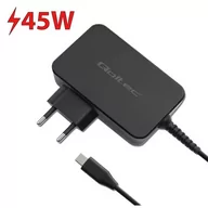 Ładowarki do telefonów - Ładowarka sieciowa QOLTEC GaN Power Pro 45W Czarny - miniaturka - grafika 1