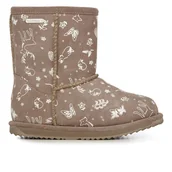 Botki damskie - Buty Emu Australia Woodland Brumby K12607MUSH - beżowe - miniaturka - grafika 1
