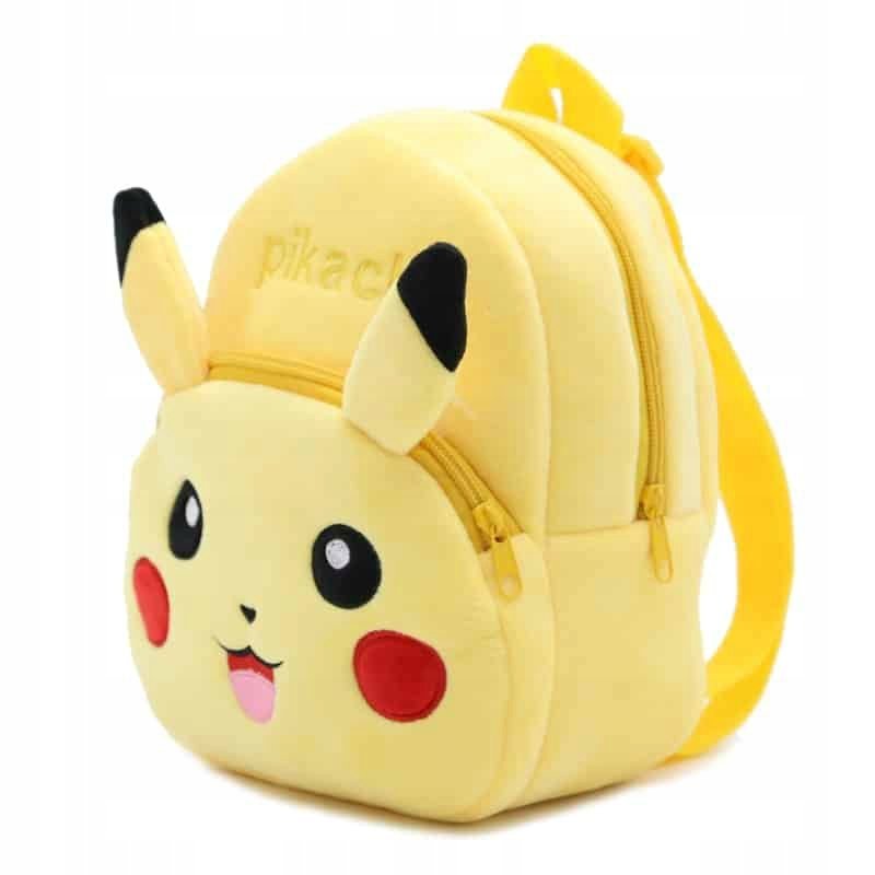 Plecak pluszowy mały dziecięcy POKEMON dla dziecka przedszkolaka PIKACHU