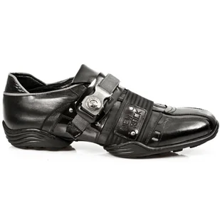 buty NEW ROCK   Abs negro, Itali negro, charol stuco acero, carbono ne [M.8147-S1]-40 - Półbuty męskie - miniaturka - grafika 1