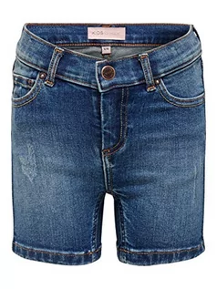 Spodenki damskie - ONLY Szorty jeansowe KONBlush, niebieski (medium blue denim), 146 cm - grafika 1