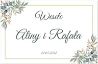 Wesele i ślub - Plakat Weselny personalizowany - 60x40 cm - miniaturka - grafika 1