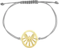 Biżuteria religijna - Bransoletka Złota z Darami Ducha Świętego Sznurek Srebro 925 Prezent - miniaturka - grafika 1