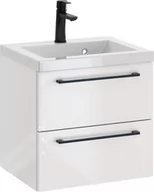 Szafki łazienkowe - Szafka z Umywalką ROSEN 50 cm - Uchwyt Czarny - miniaturka - grafika 1