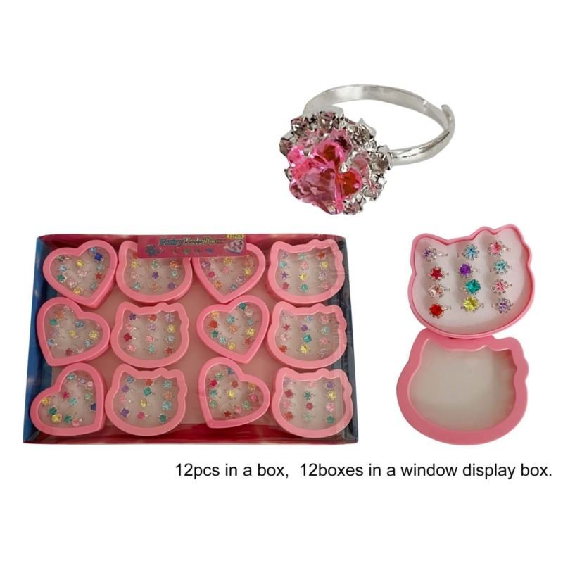 pierścionki 12szt. w pudełku