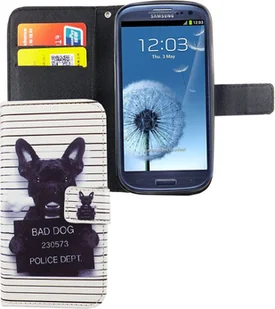 Etui na telefon komórkowy Samsung Galaxy S3 / S3 Neo Bad Dog White - Etui i futerały do telefonów - miniaturka - grafika 1
