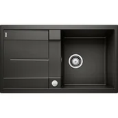 Zlewozmywaki - Blanco Zlew METRA 5S Czarny odwracalny korek auto 525918 - miniaturka - grafika 1