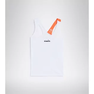 Koszulki sportowe damskie - Koszulka do tenisa bez rękawów damska Diadora L. TANK optical white - grafika 1