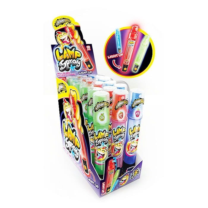 Johny Bee SPRAY OWOCOWY - W PODŚWIETLANYM POJEMNIKU 18SZT