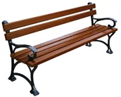 Ławki ogrodowe - Ławka parkowa z podłokietnikami 180cm D0-A52 - miniaturka - grafika 1