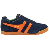 Trampki męskie - Gola Classics Men's Harrier Suede Trainers Navy/Moody Orange/Sage CMA192EU - 42 - miniaturka - grafika 1