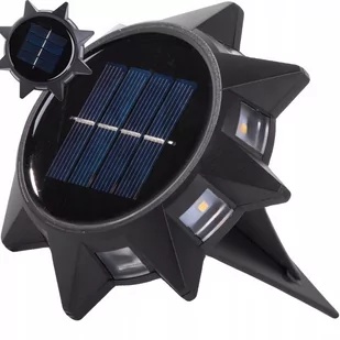 LAMPA LAMPKA OGRODOWA SOLARNA PANEL GRUNTOWA Z CZUJNIKIEM ZMIERZCHU WBIJANA - Lampy ogrodowe - miniaturka - grafika 1
