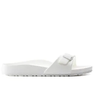 Klapki i japonki damskie - Klapki Birkenstock Madrid Eva 128183 - białe - miniaturka - grafika 1