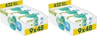 Chusteczki nawilżane - Pampers Chusteczki nawilżane Harmonie Aqua 0% plastiku 18x48 szt. - miniaturka - grafika 1