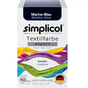 DE | Simplicol Expert Barwnik Niebieski do Tkanin Marine-Blau 150g - Środki do prania - miniaturka - grafika 1