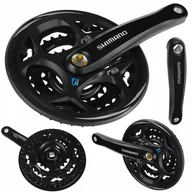 Części rowerowe - SHIMANO Mechanizm Korbowy 8rz Czarny FC-M311 42/32/22 170mm Altus EFCM311C222CL - miniaturka - grafika 1