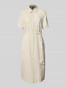 Sukienki - Sukienka casualowa taliowana z wiązanym paskiem model ‘PIA’ - miniaturka - grafika 1