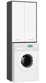 Szafki łazienkowe - Słupek łazienkowy z drzwiczkami nad pralkę grafit + biały R3-E29 - miniaturka - grafika 1