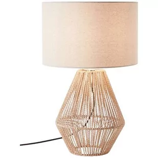 Brilliant Lampa stołowa Laraine z kloszem tekstylnym - Lampy stojące - miniaturka - grafika 1