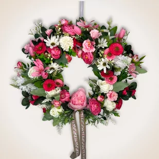 Wianek 'Martine' 35-40 cm - Sztuczne kwiaty - miniaturka - grafika 1