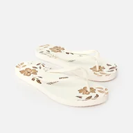 Klapki i japonki damskie - Damskie Japonki RIP CURL MIXED BLOOM OPEN TOE 174WOT_3 – Beżowy - miniaturka - grafika 1