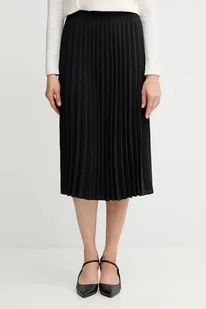 Tommy Hilfiger spódnica kolor czarny midi rozkloszowana WW0WW48538 - Spódnice - miniaturka - grafika 1