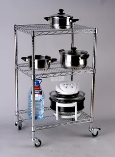 Wózek uniwersalny 3-półkowy (46x61x100) - Wózki kuchenne - miniaturka - grafika 1
