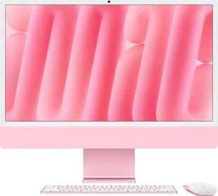Komputer Apple APPLE 24inch iMac with Retina 4.5K display Apple M4 chip with 10core CPU and 10core GPU 16GB 256GB SSD Pink - Zestawy komputerowe - miniaturka - grafika 1