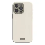 Pozostałe akcesoria do telefonów - Moshi Napa MagSafe - Skórzane etui iPhone 15 Pro (Eggnog White) - miniaturka - grafika 1