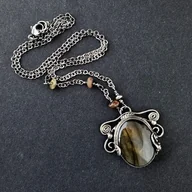 Naszyjniki - Labradoryt - czar chwili - miniaturka - grafika 1
