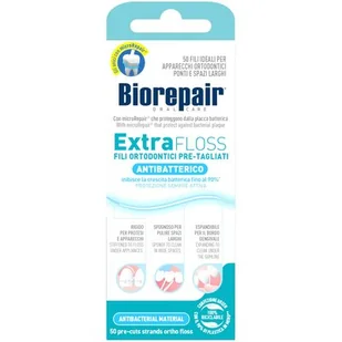 BioRepair nitka ExtraFloss - ortodontyczna 50szt. - Produkty na nieświeży oddech BioRepair nitka ExtraFloss - ortodontyczna 50szt. - Produkty na nieświeży oddech - miniaturka - grafika 1