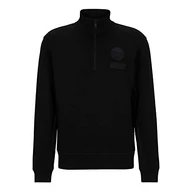 Bluzy męskie - BOSS bluza męska zerace, czarny (Black1), XXL - miniaturka - grafika 1