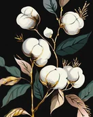 Malowanie po numerach - Malowanie po numerach - Śnieżnobiała bawełna - miniaturka - grafika 1