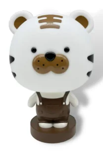 Brązowa Lampka Nocna Led Dziecięca Gifo - Lampy stojące - miniaturka - grafika 1