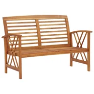 Ławki ogrodowe - vidaXL Ławka ogrodowa, 119 cm, lite drewno akacjowe - miniaturka - grafika 1